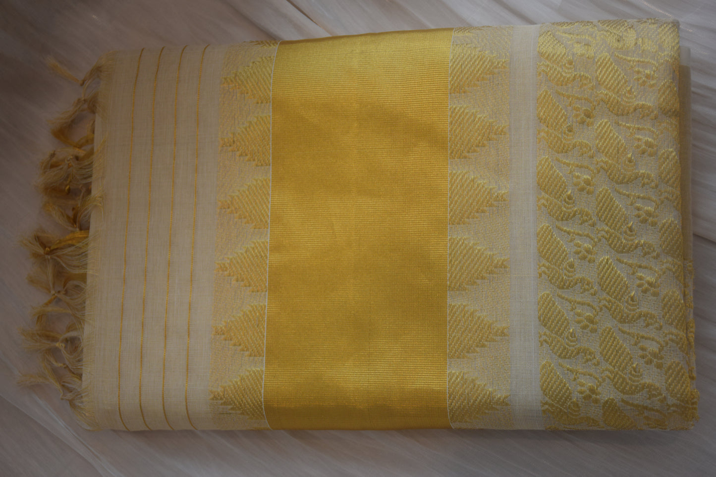 Premium handloon Kerala kasavu saree