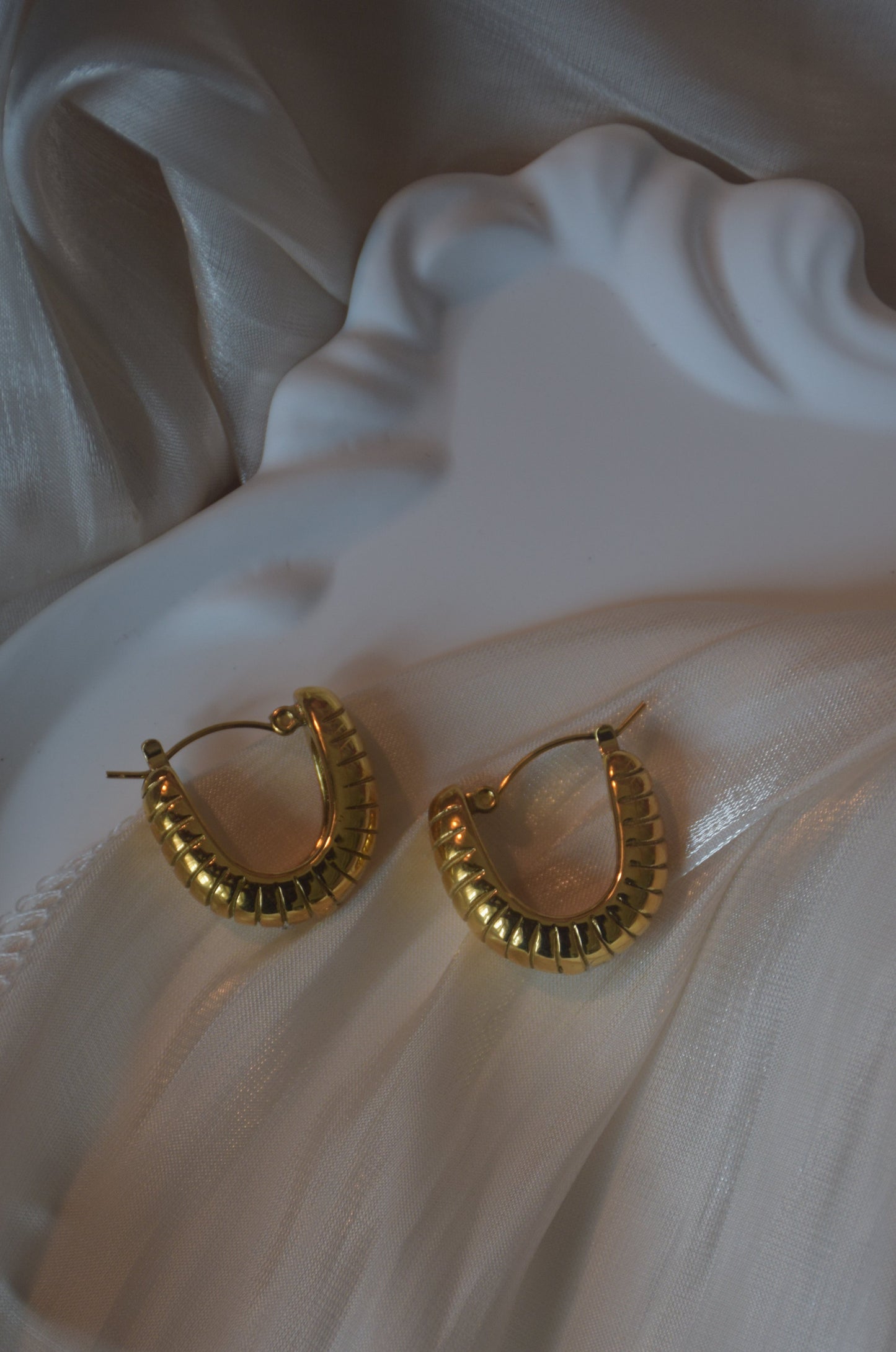 Gold plated earring