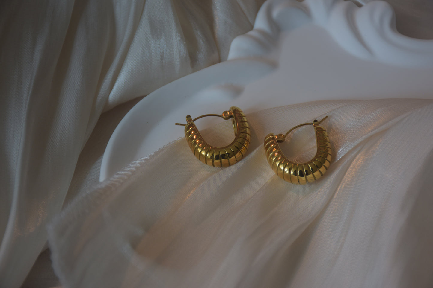 Gold plated earring