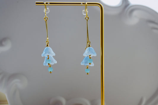 Blue Bell Dangle Earring