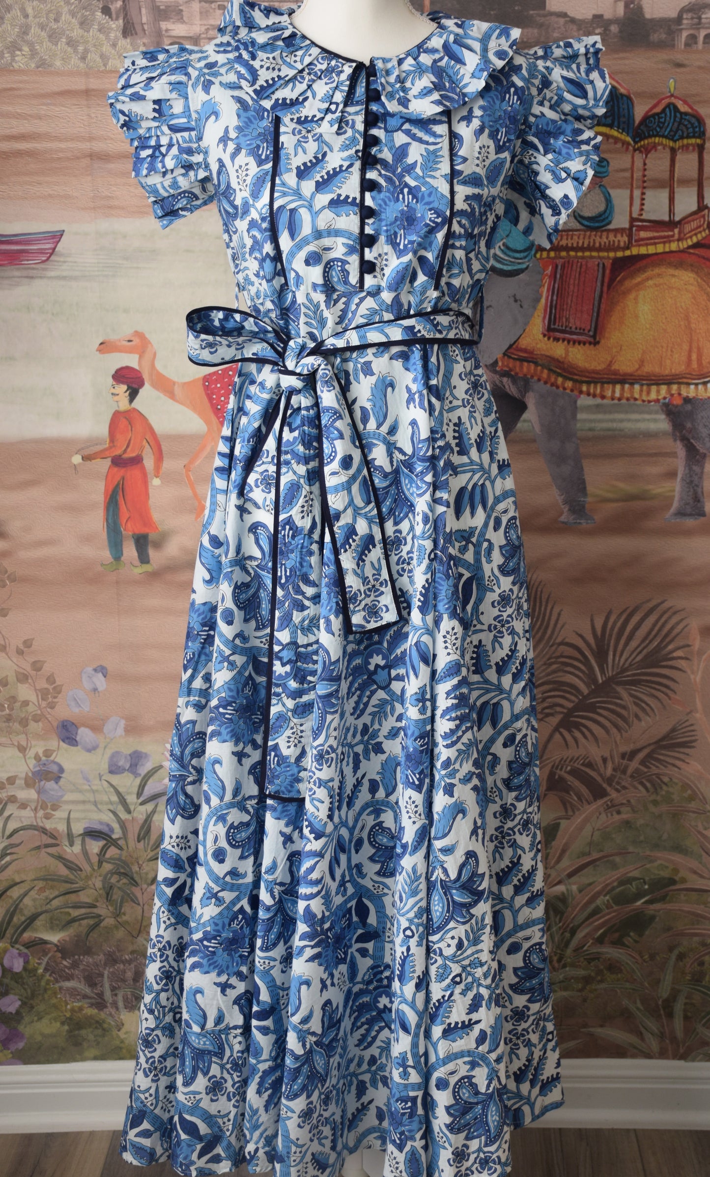 Made with 100% organic cotton, our dress is not only environmentally friendly but also incredibly soft and comfortable to wear.
Block print dress