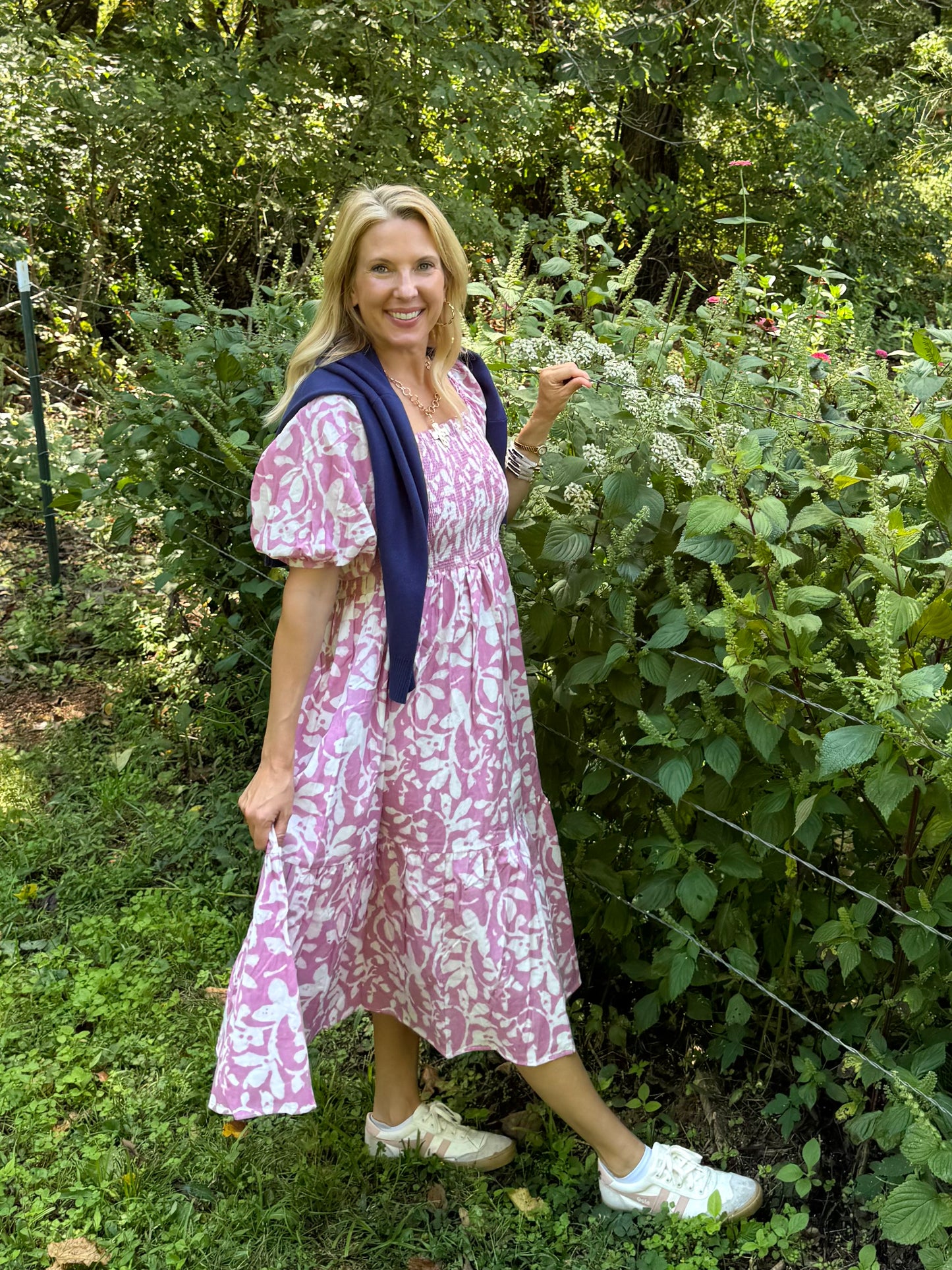 Kiara Midi Rose dress