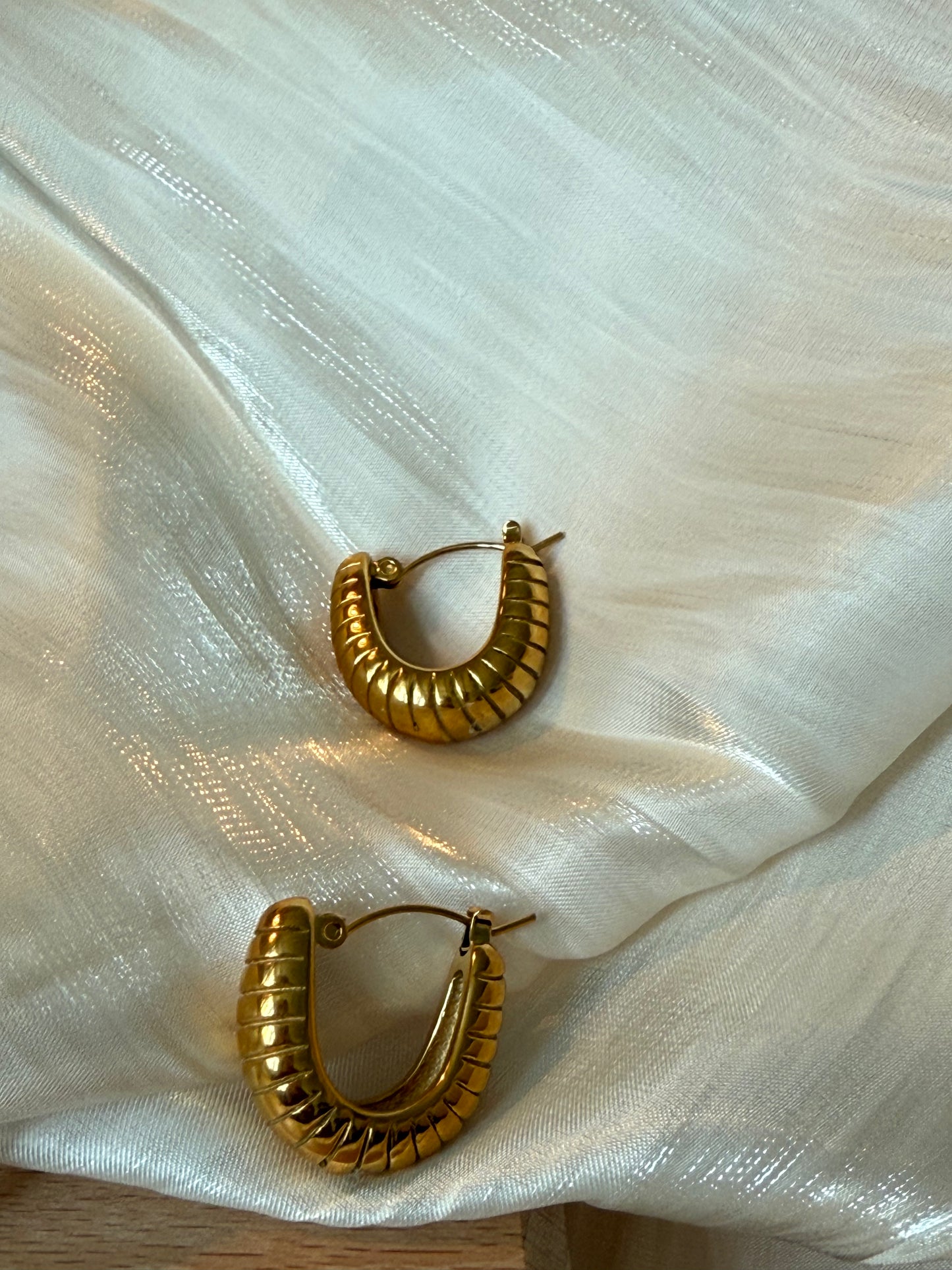 Gold plated earring