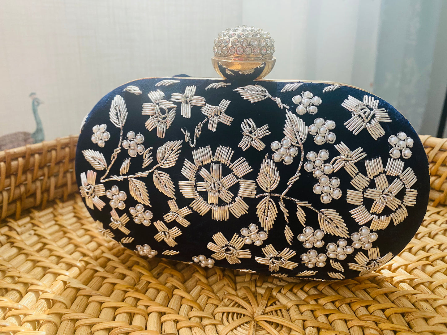 Midnight Blue clutch bag