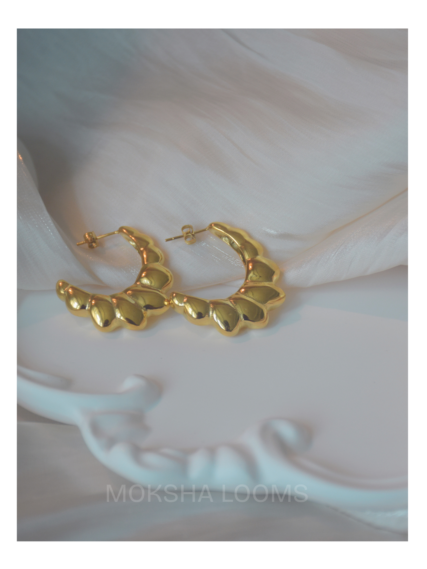 gold plated hoop earring