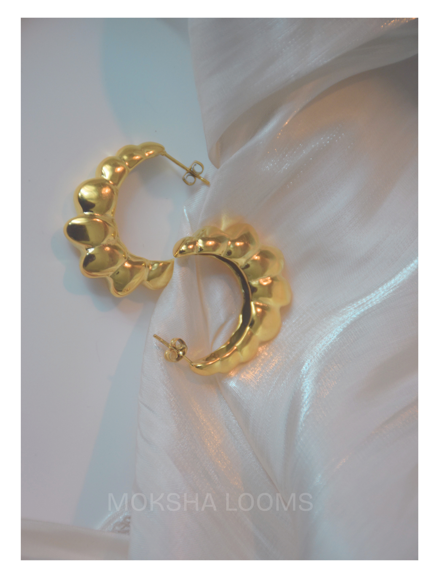 gold plated hoop earring