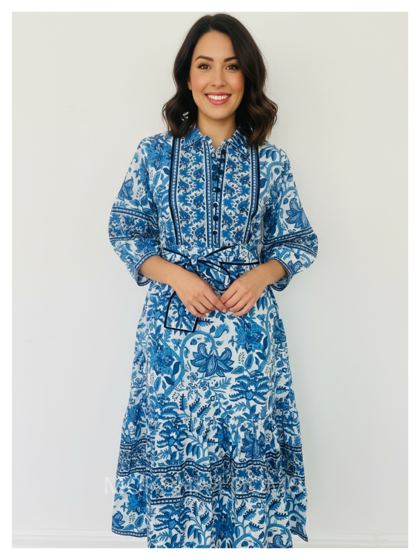Blue spring dress