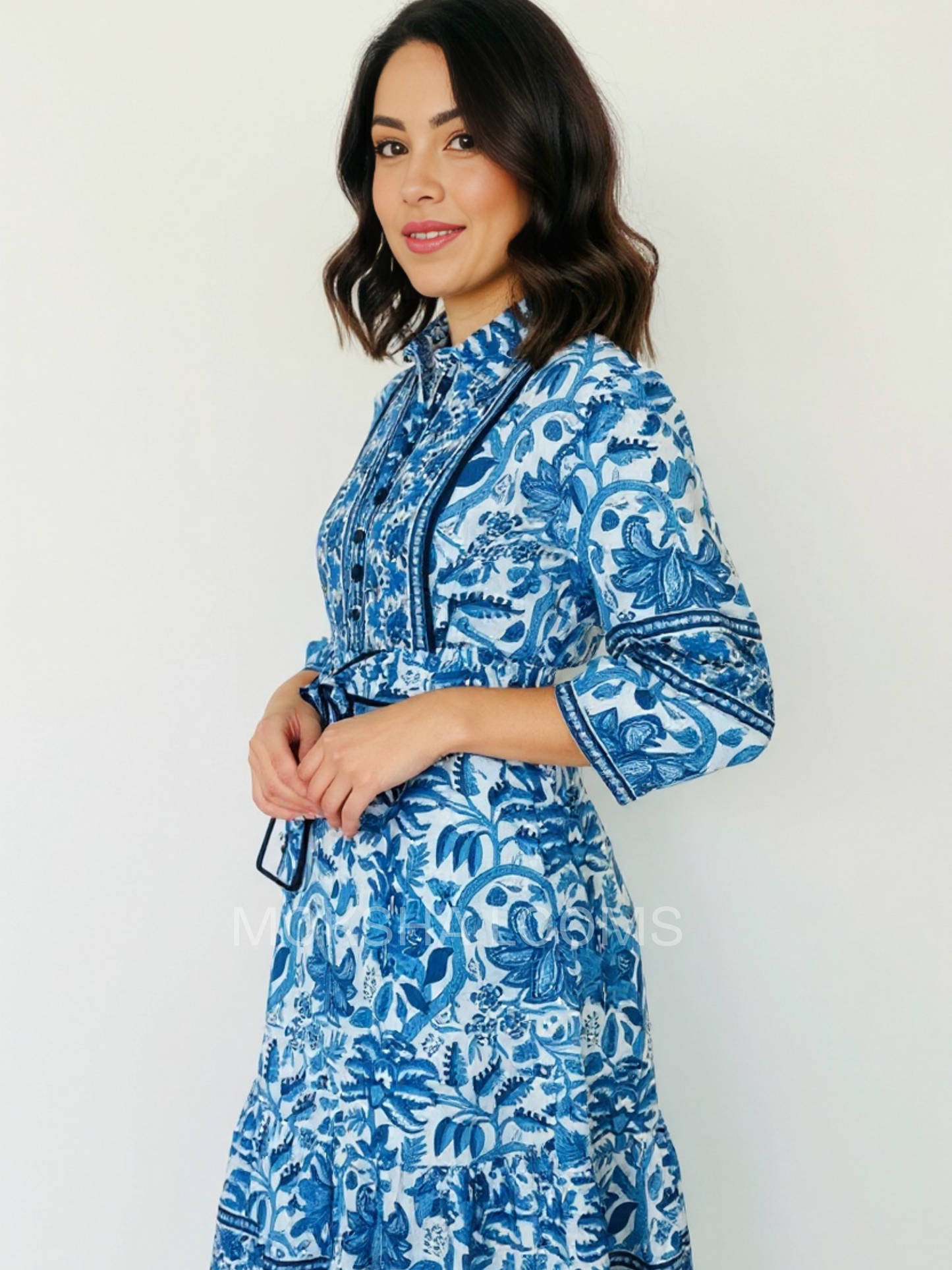 Blue spring dress