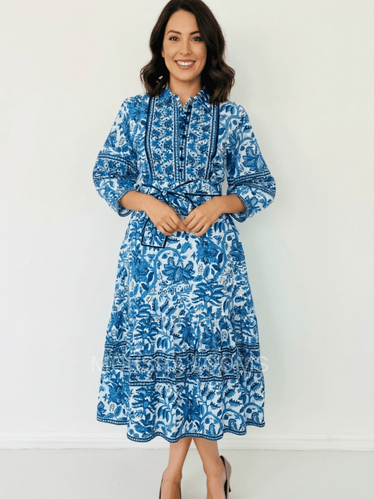 Blue spring dress