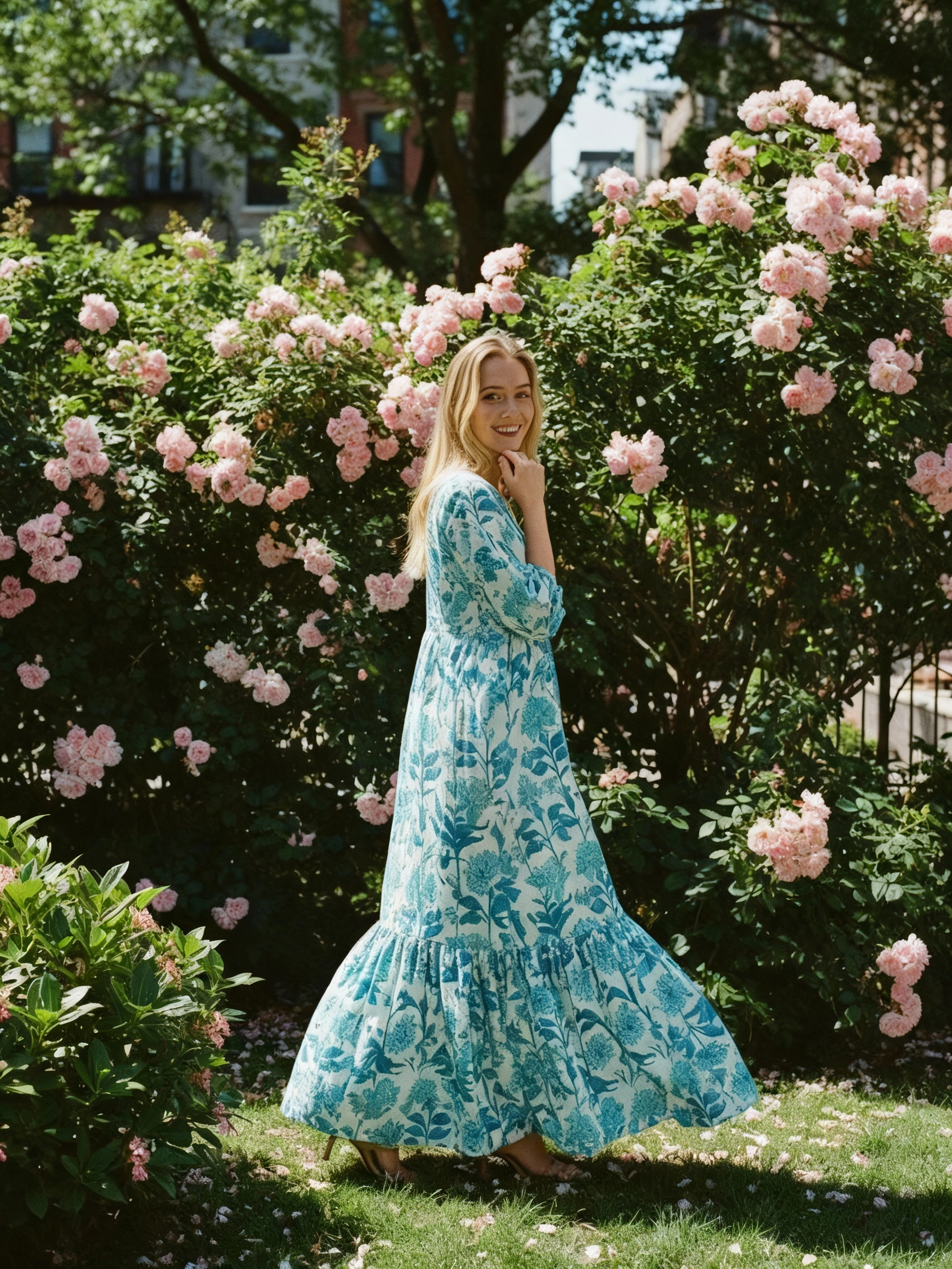 Nila Maxi dress : Turquoise