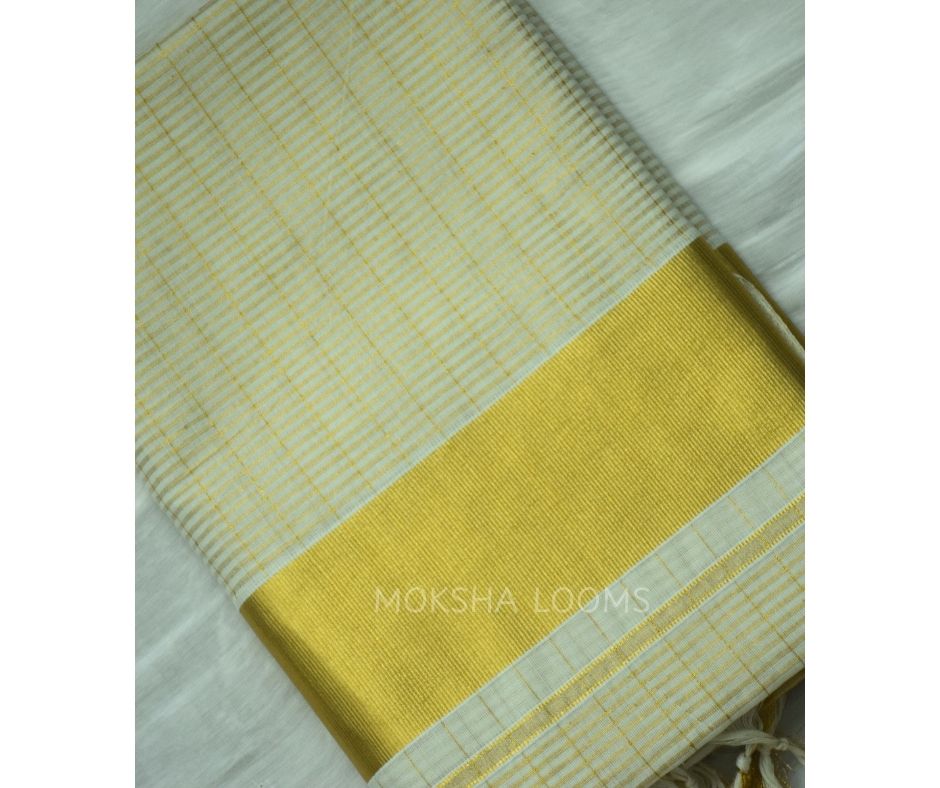Kerala kasavu saree