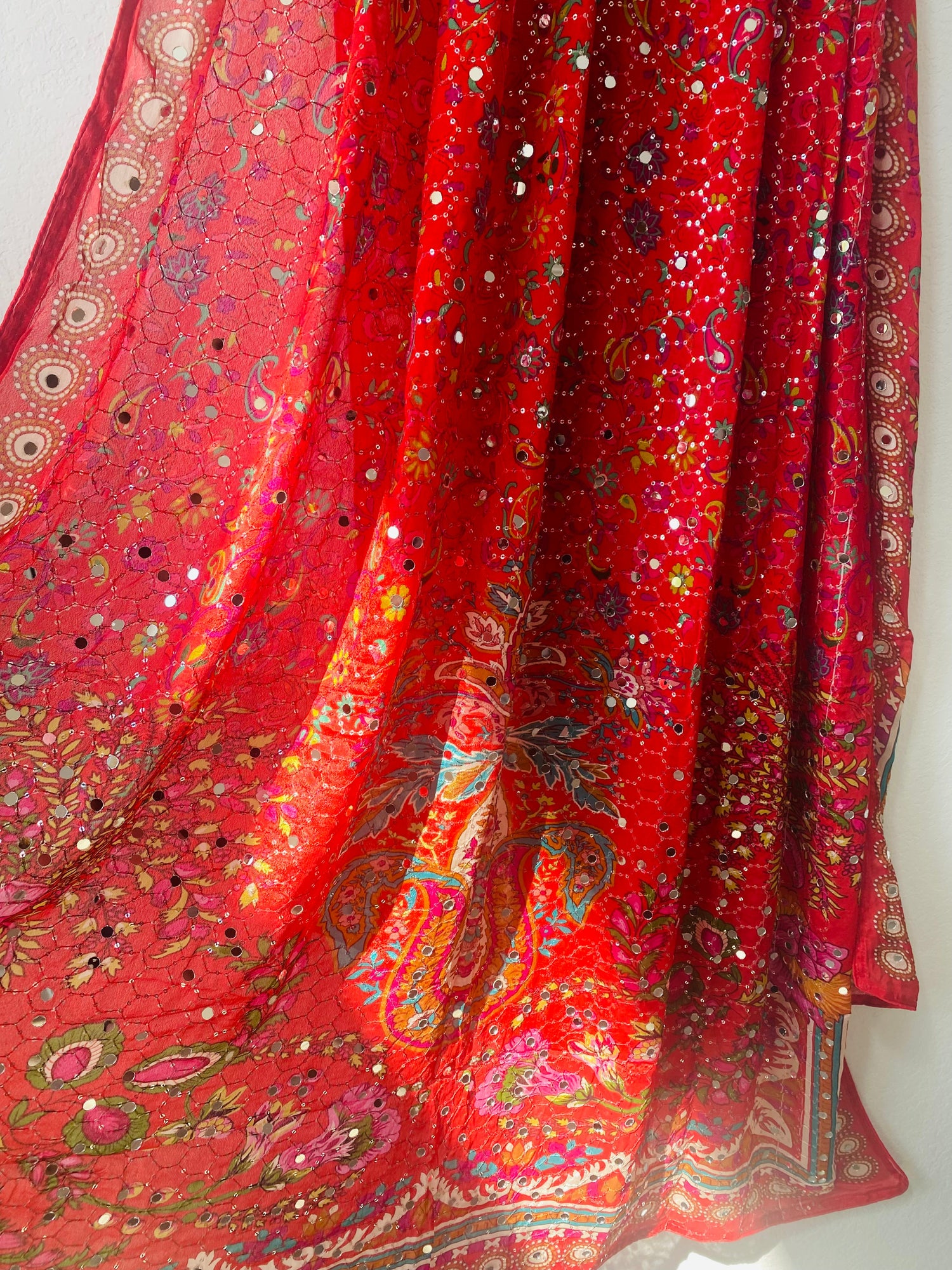 Festive Mirror work  Dupattas