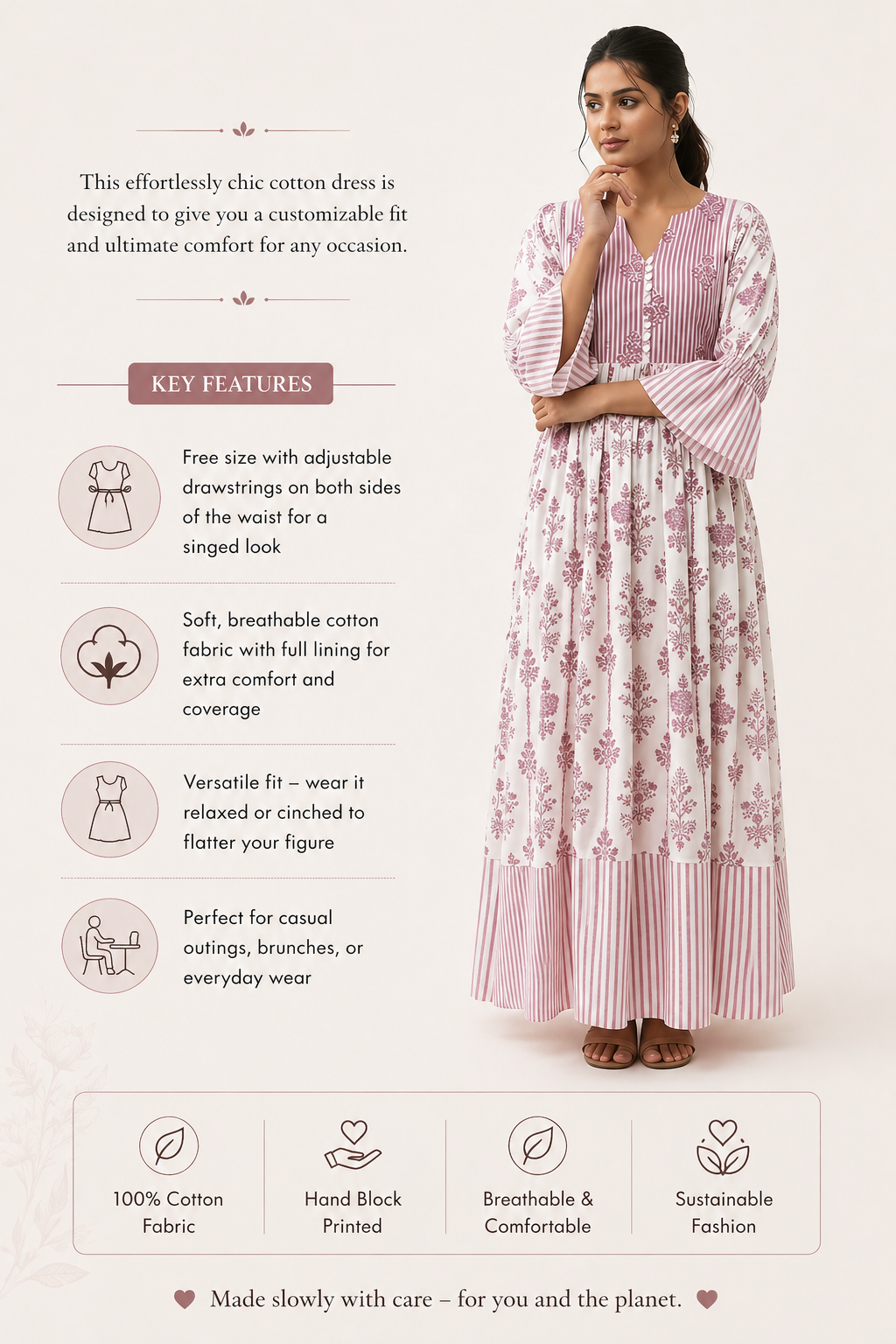 Innaya-Hand Block Printed Dresses