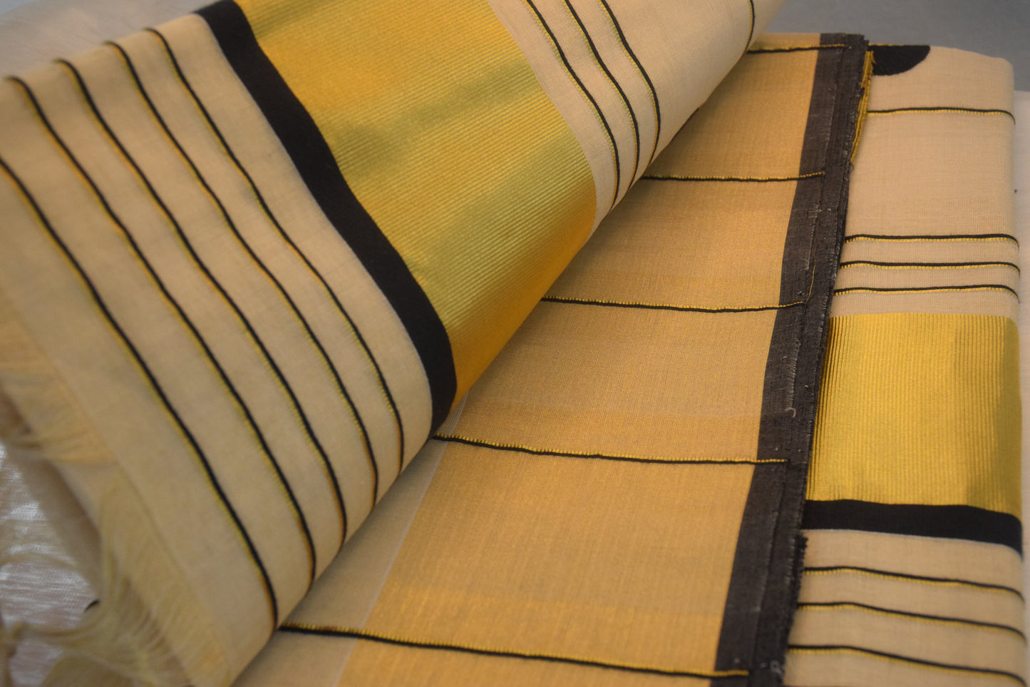 Premium Tissue Kerala Kasavu saree