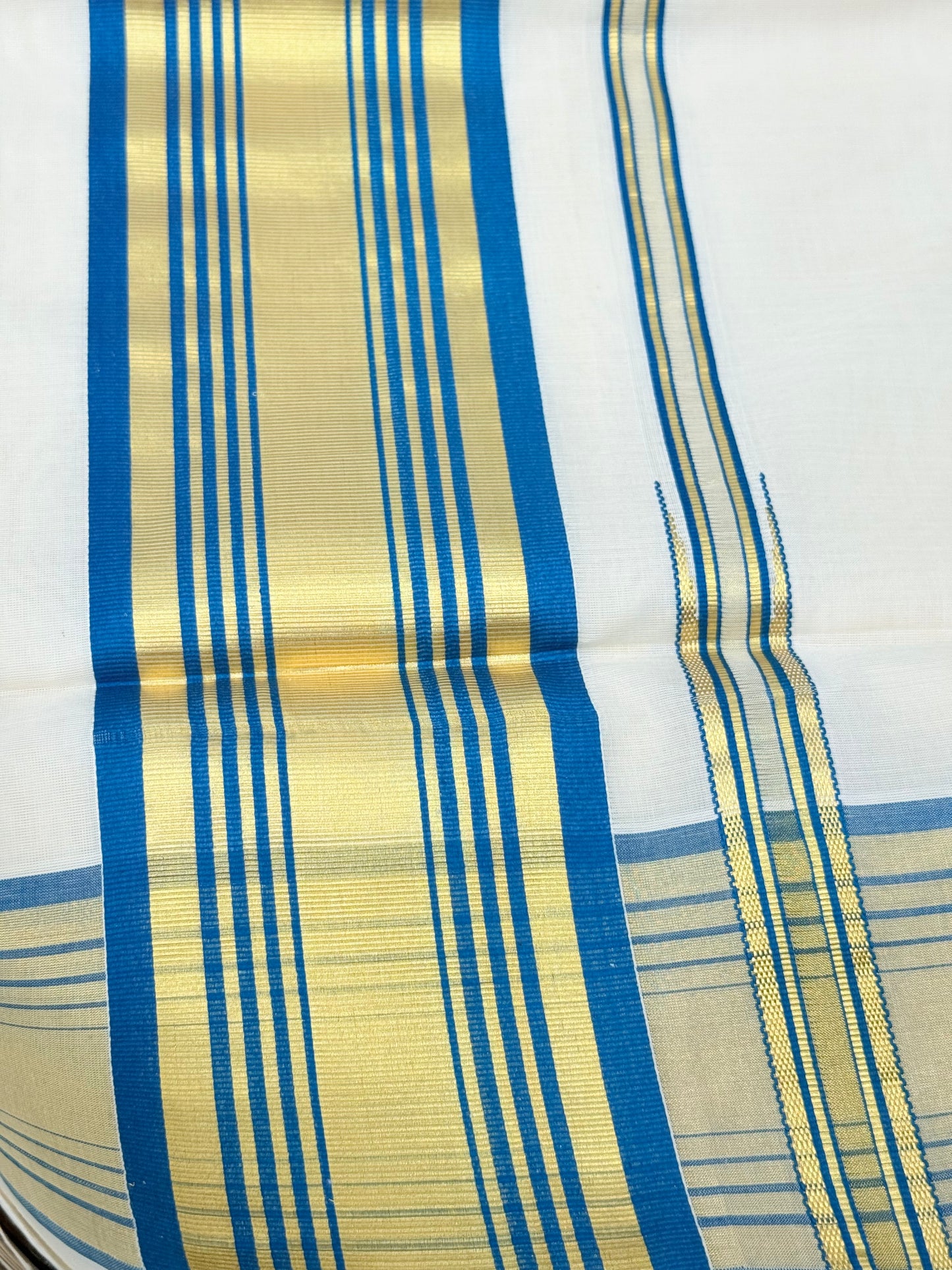 Embrace the spirit of Onam with this authentic handloom Kerala Kasavu saree. Woven with precision, it features the classic cream base and rich golden border that symbolize Kerala’s rich cultural heritage. Handloom kerala kasavu saree