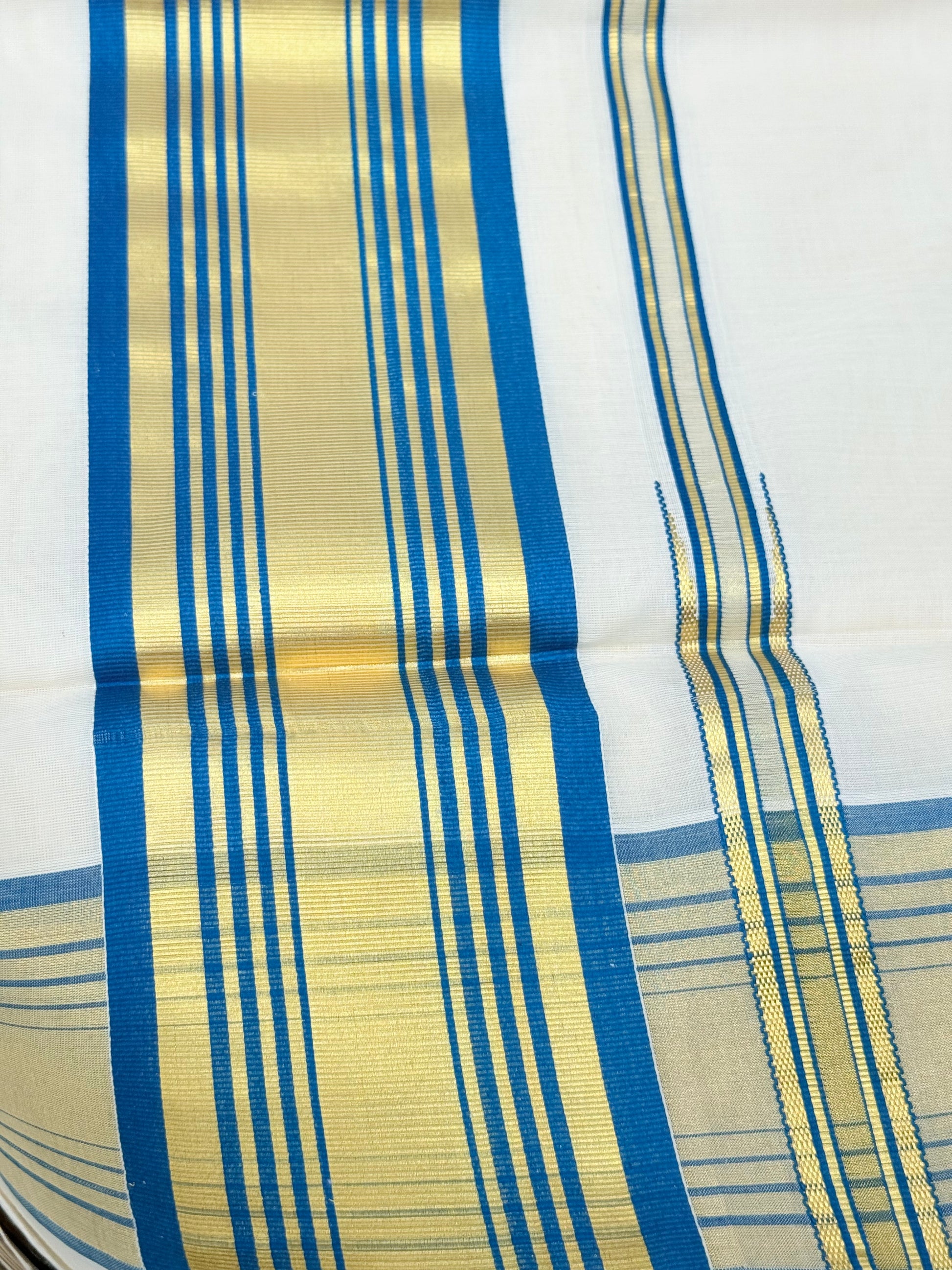 Embrace the spirit of Onam with this authentic handloom Kerala Kasavu saree. Woven with precision, it features the classic cream base and rich golden border that symbolize Kerala’s rich cultural heritage. Handloom kerala kasavu saree