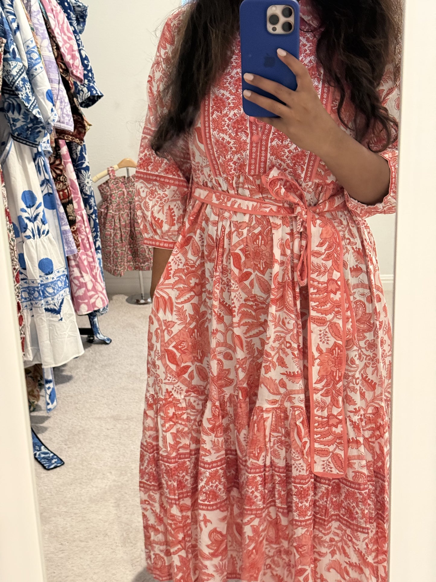 Peach Long Dress