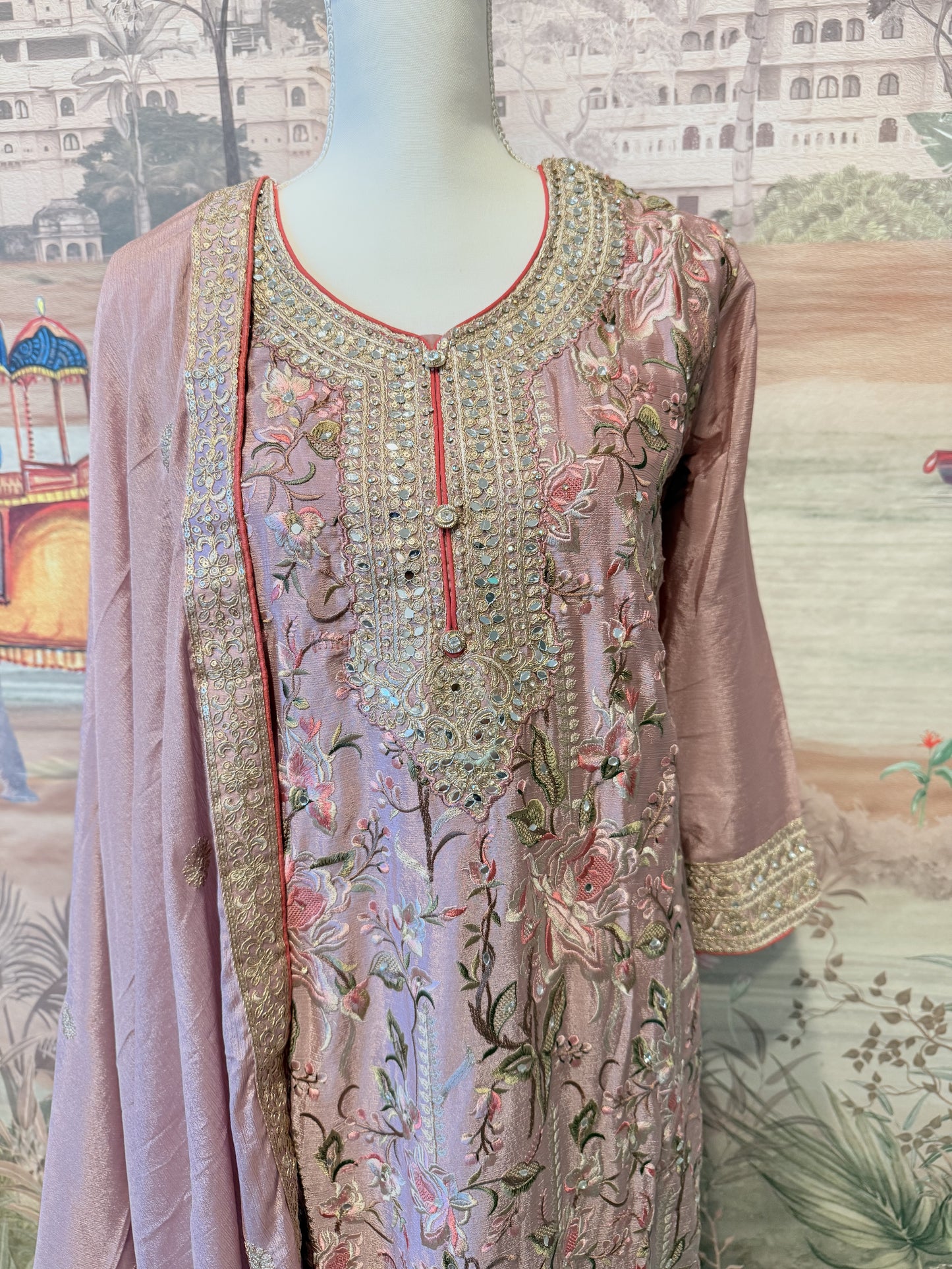 Designer Salwar with Palazzo pants