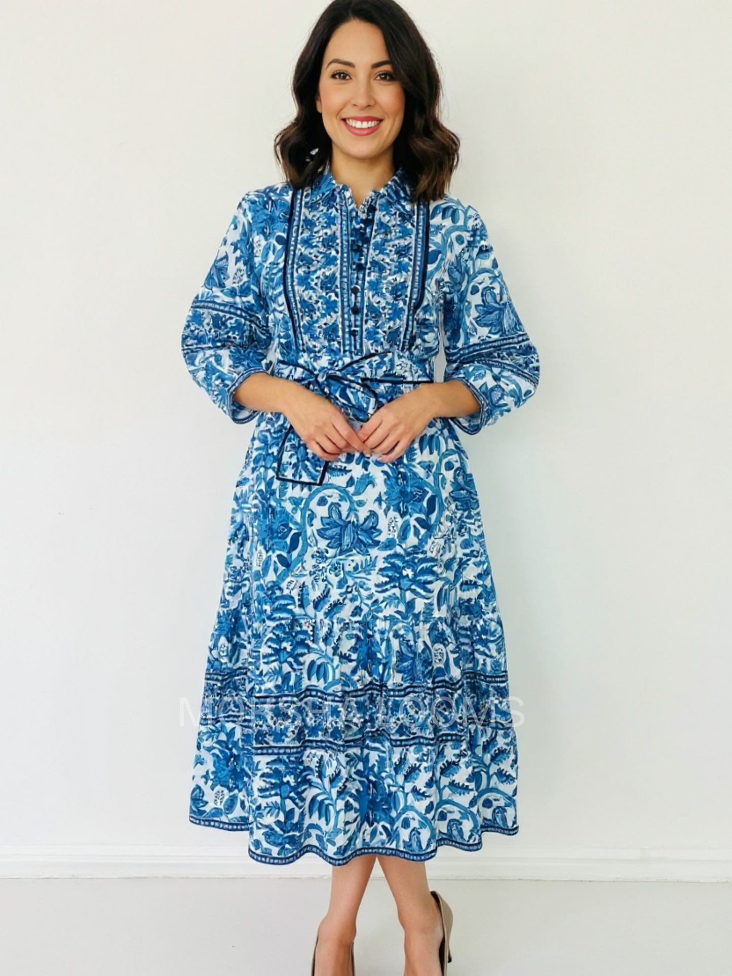 Blue spring dress
