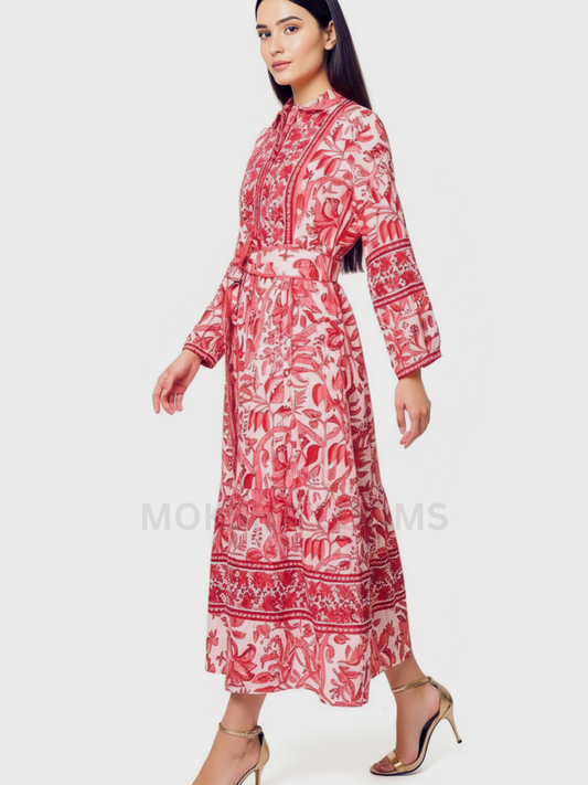 Peach Long Dress