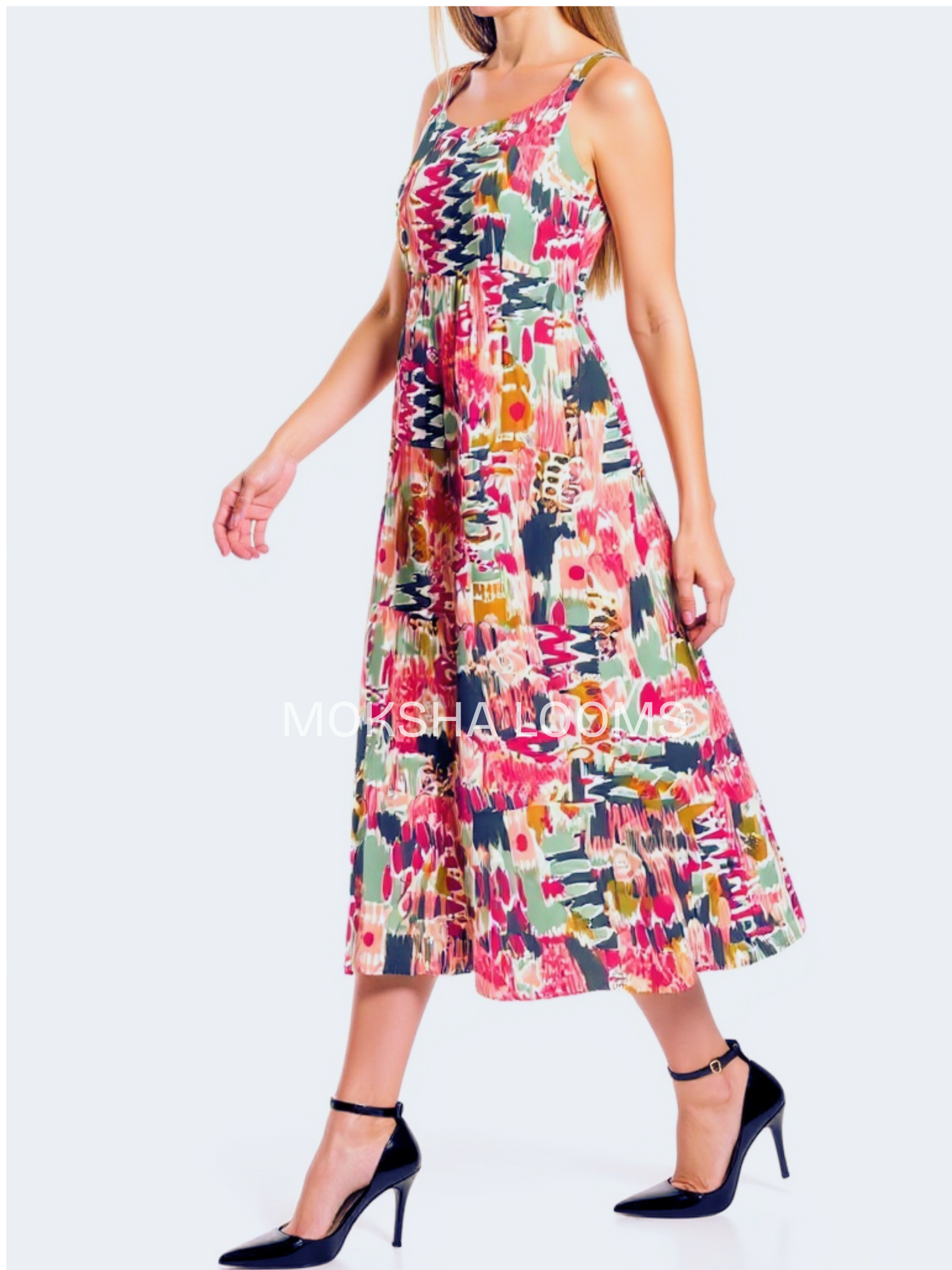 Multi-color spring dress


