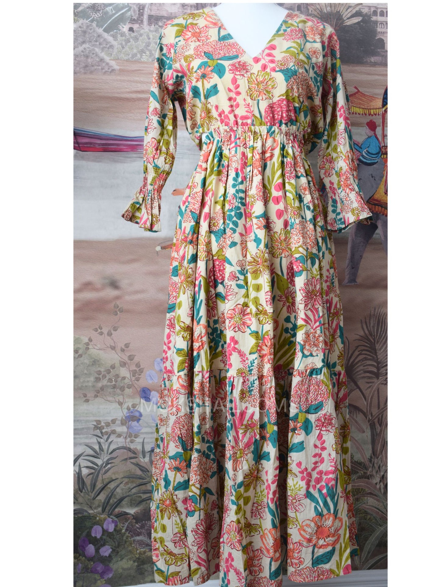 organic long cotton dress
