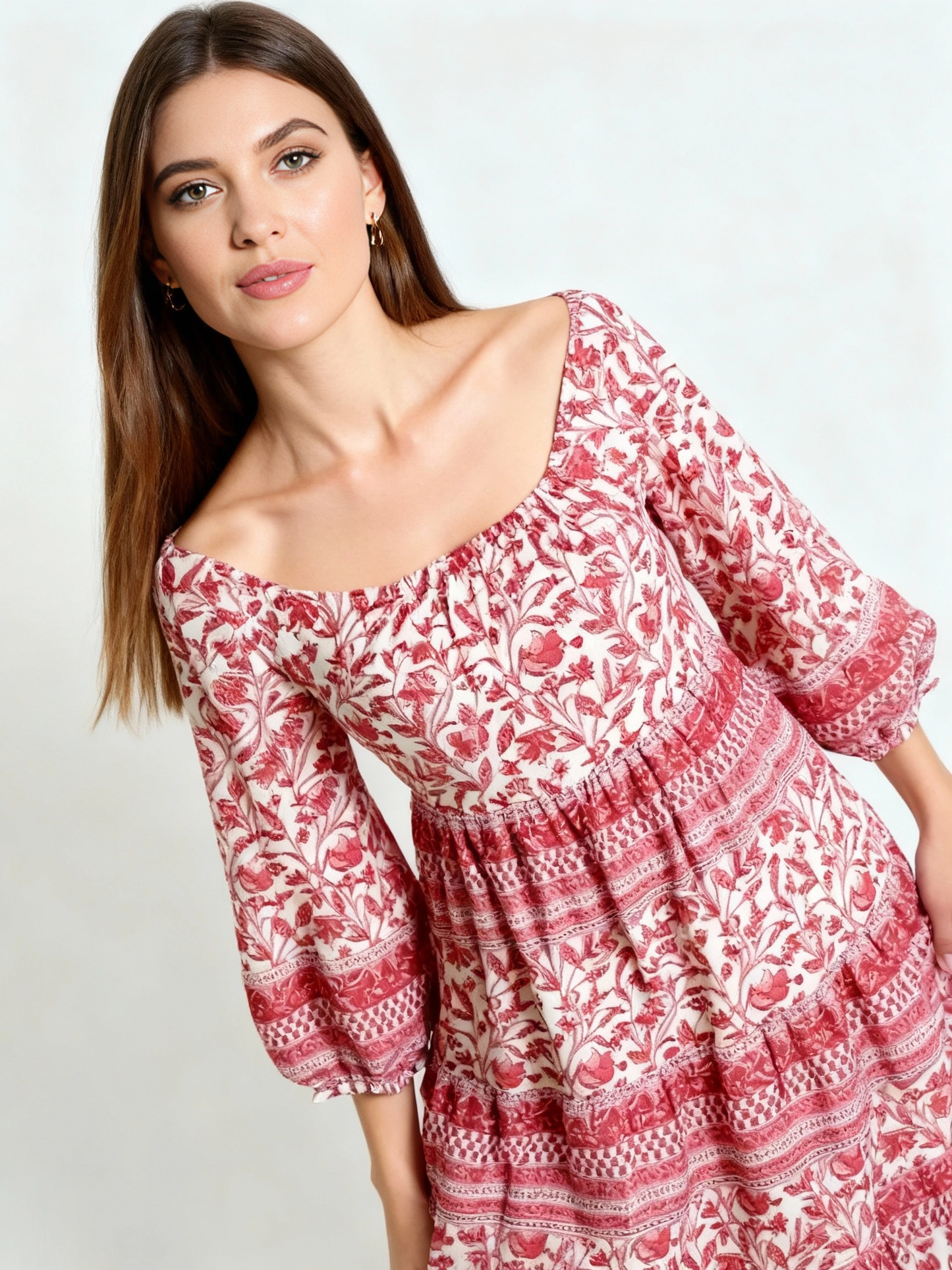 Kiara Mini Dress-Rose Pink