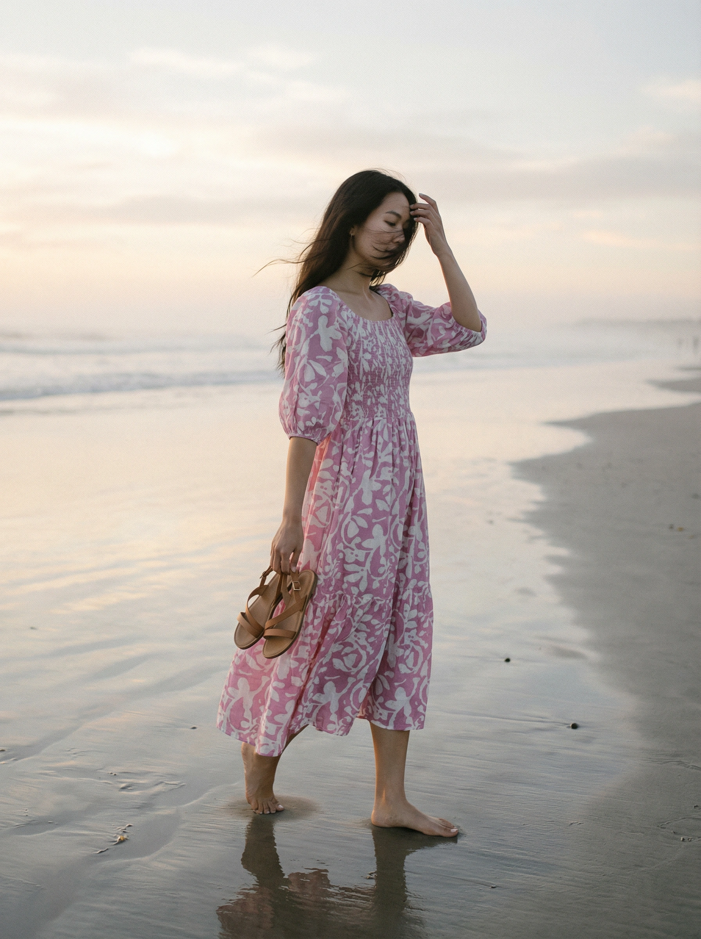 Kiara Midi Rose dress