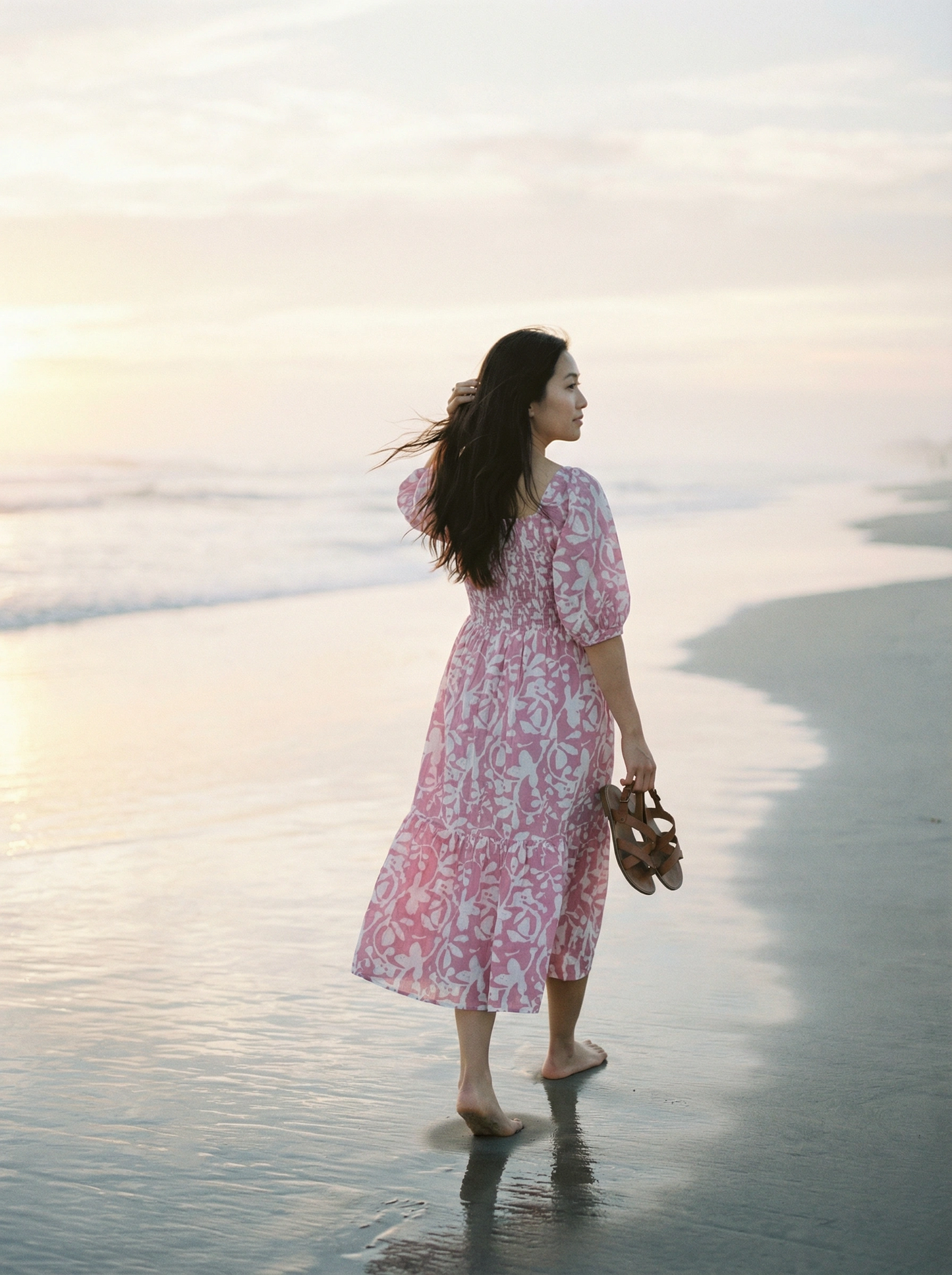 Kiara Midi Rose dress