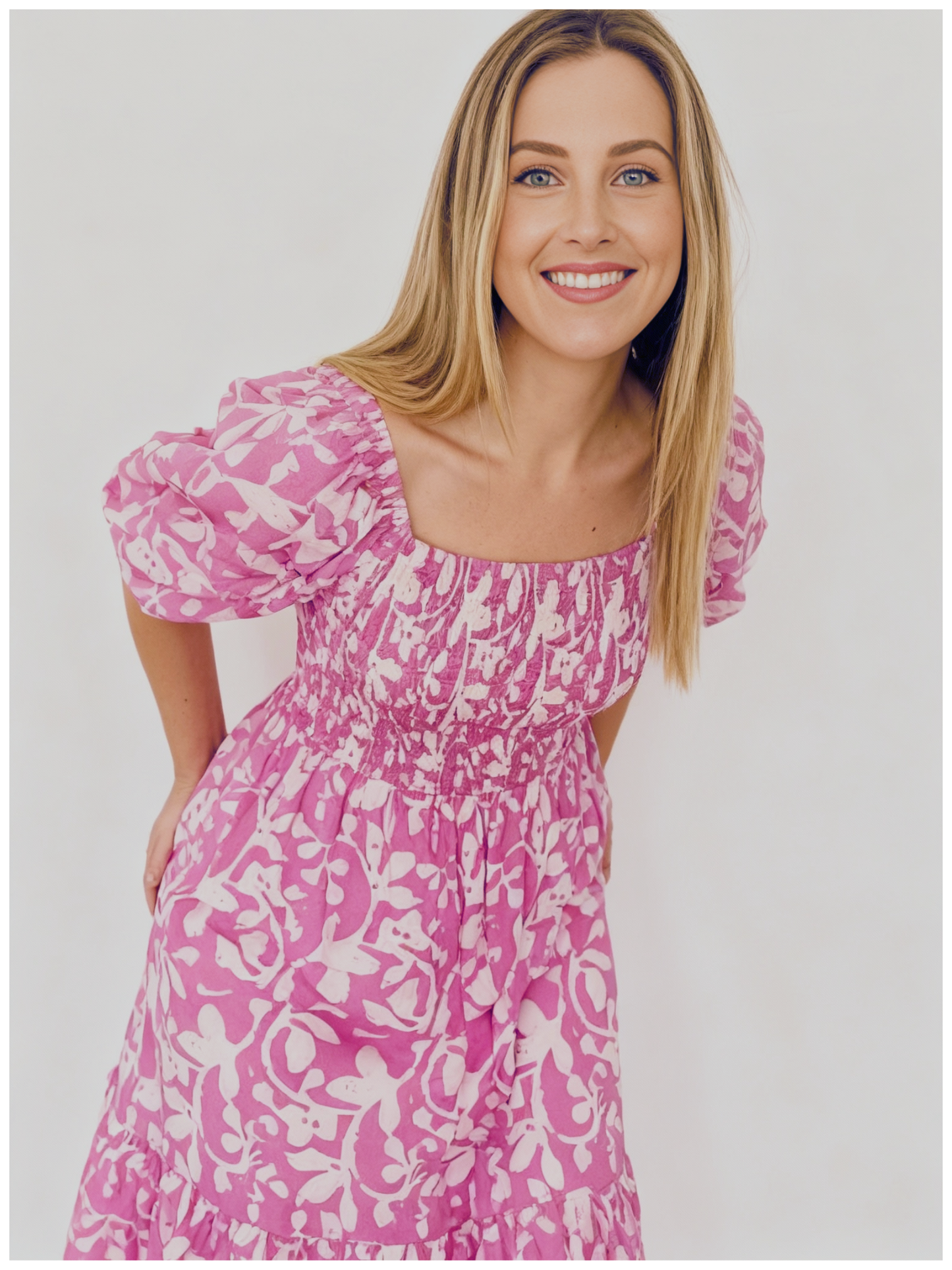 Kiara Midi Rose dress