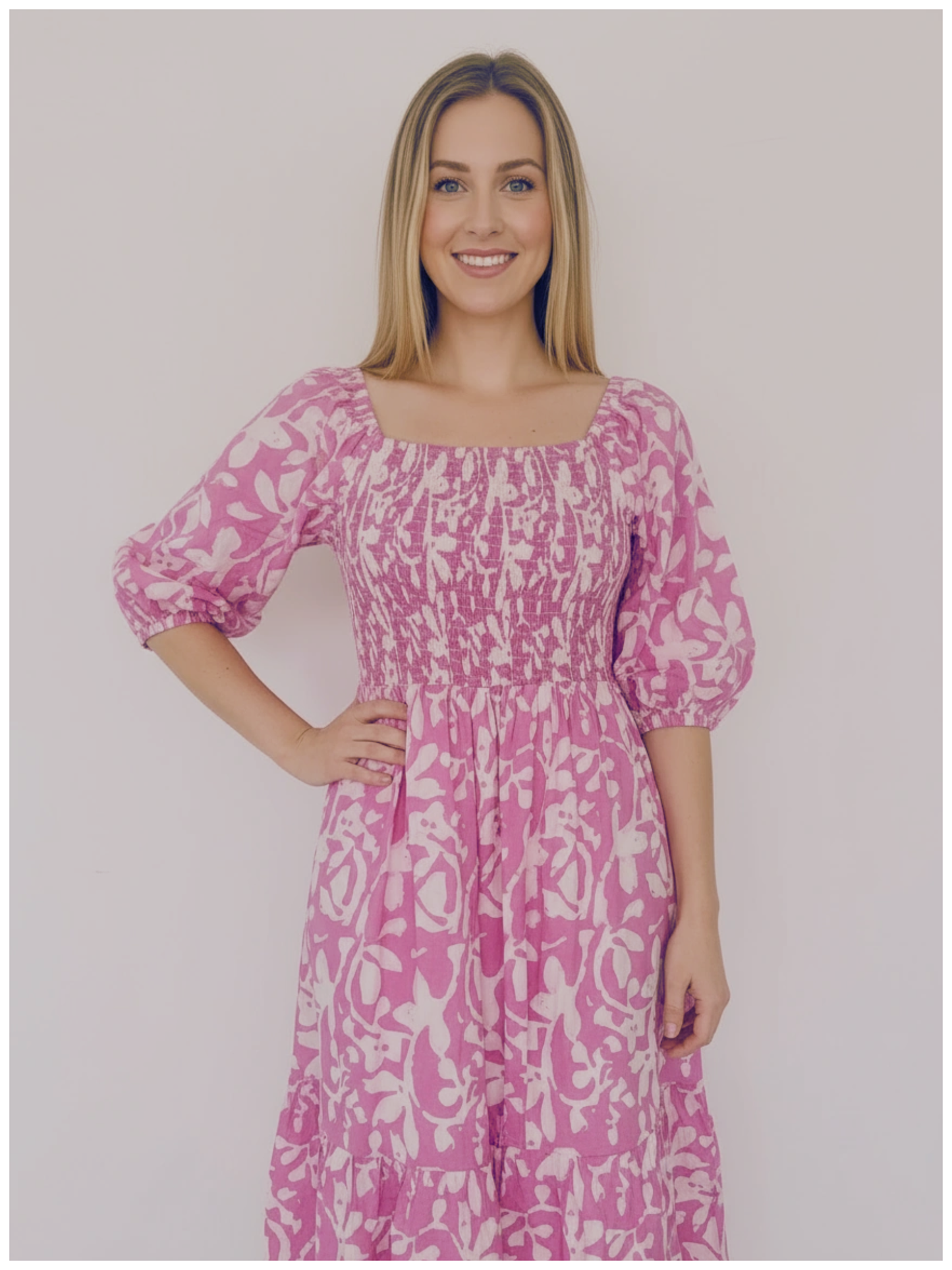 Kiara Midi Rose dress