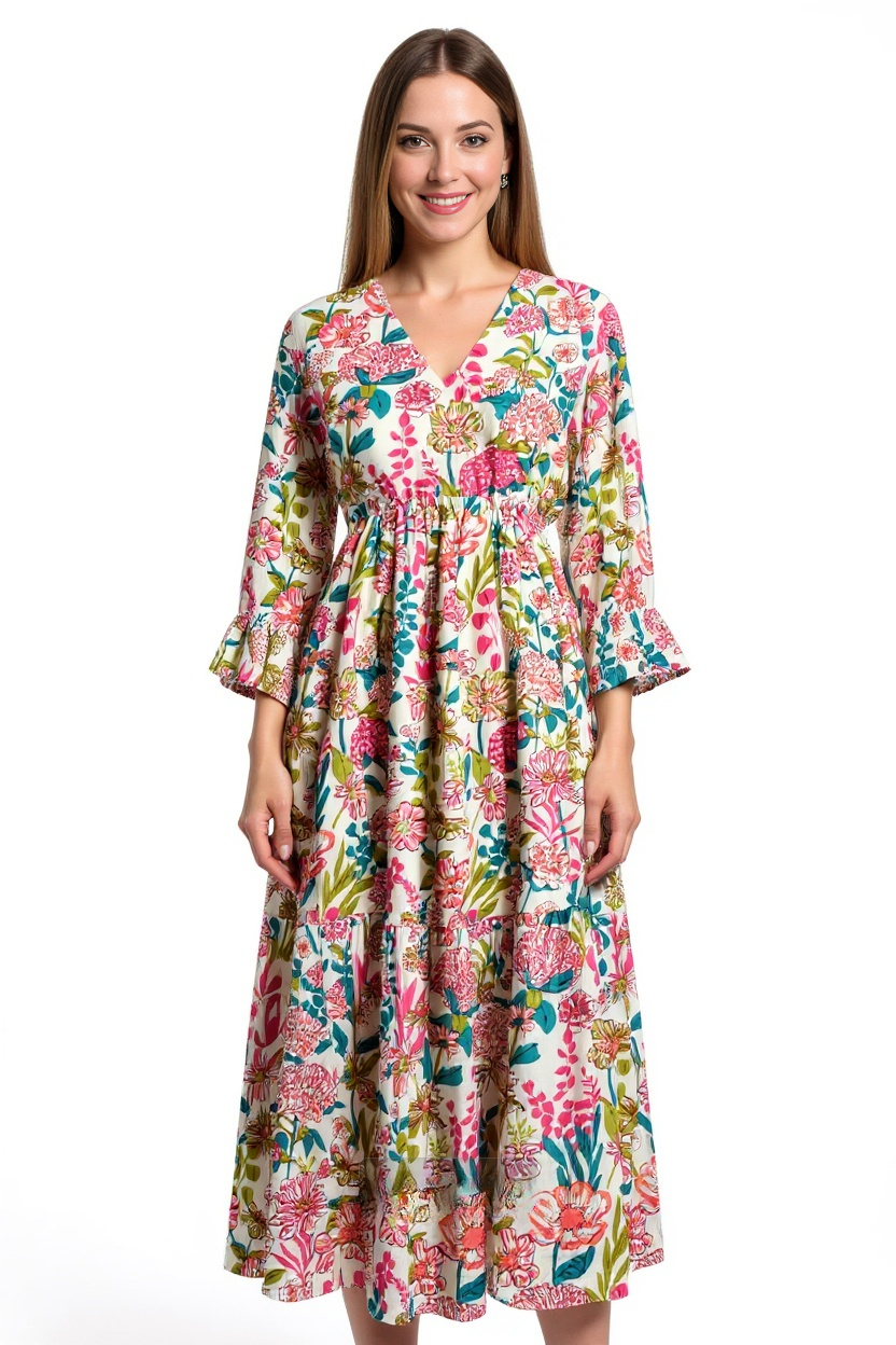 organic long cotton dress