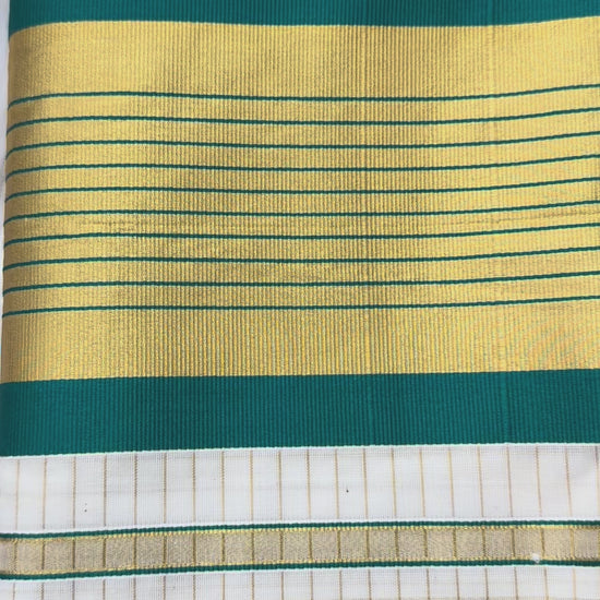 Kerala kasavu microcheck saree


